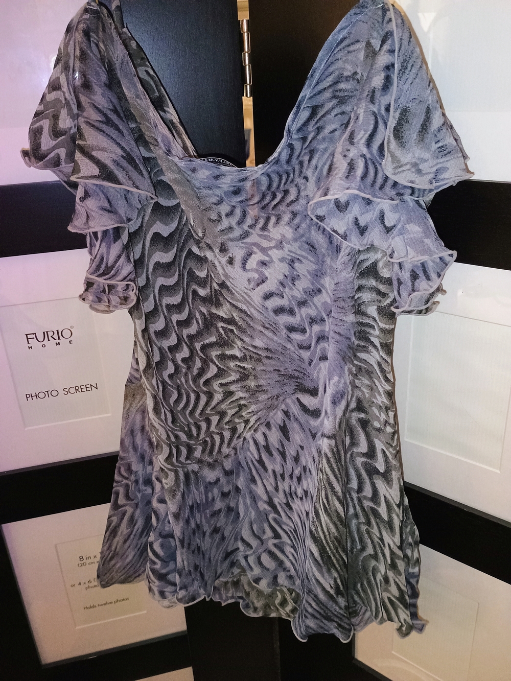 PRICE FIRM Women's Grey Snake Print Cami - Picture 2 of 2